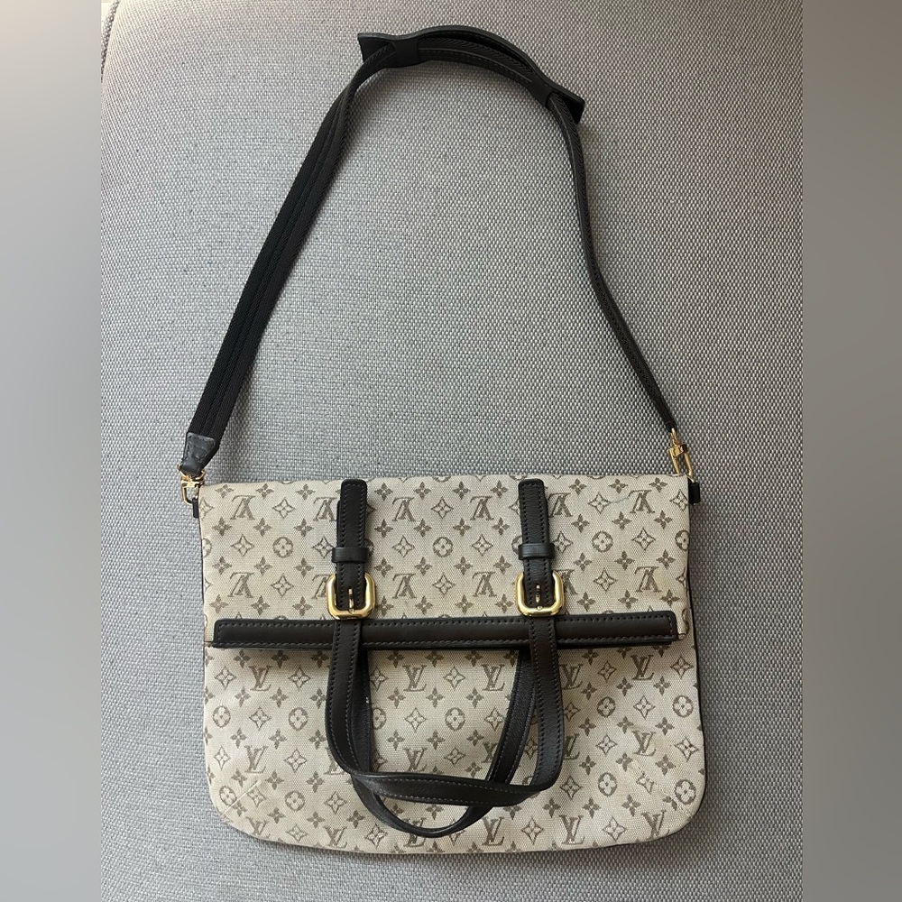 Louis Vuitton Mini Lin Francoise Fold Over Bag
